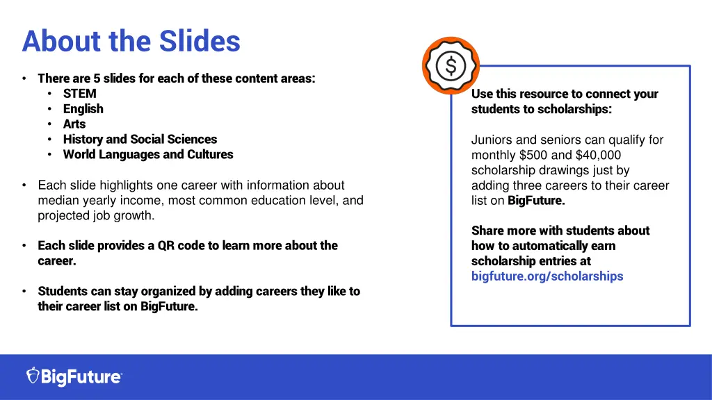 about the slides