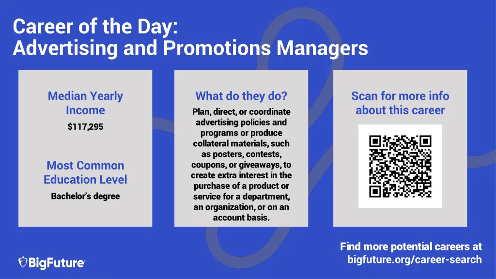 career of the day advertising and promotions