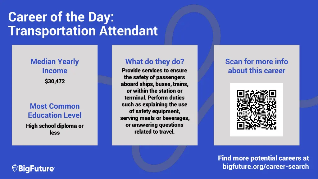 career of the day transportation attendant