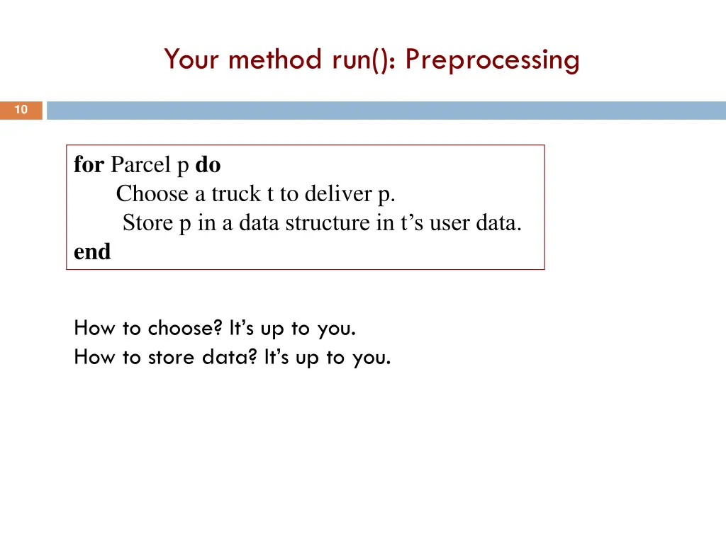 your method run preprocessing