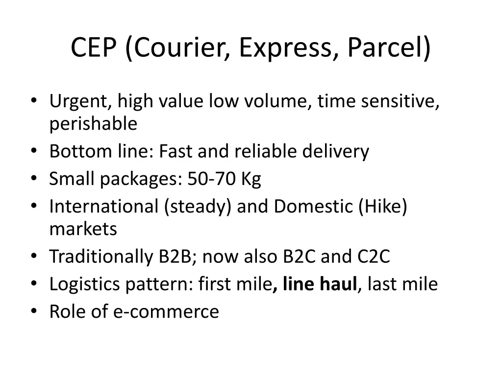 cep courier express parcel