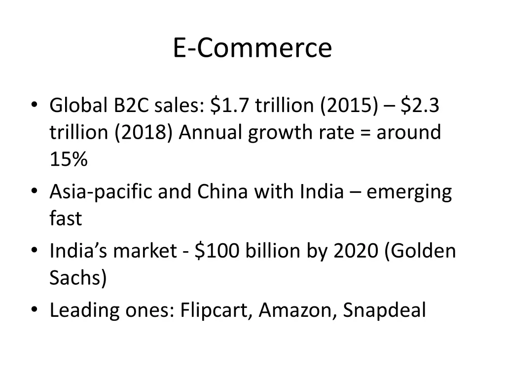 e commerce