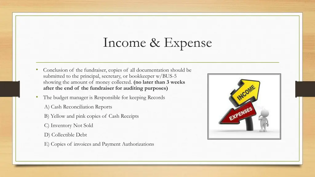 income expense