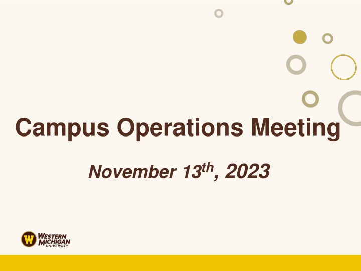 campus operations meeting