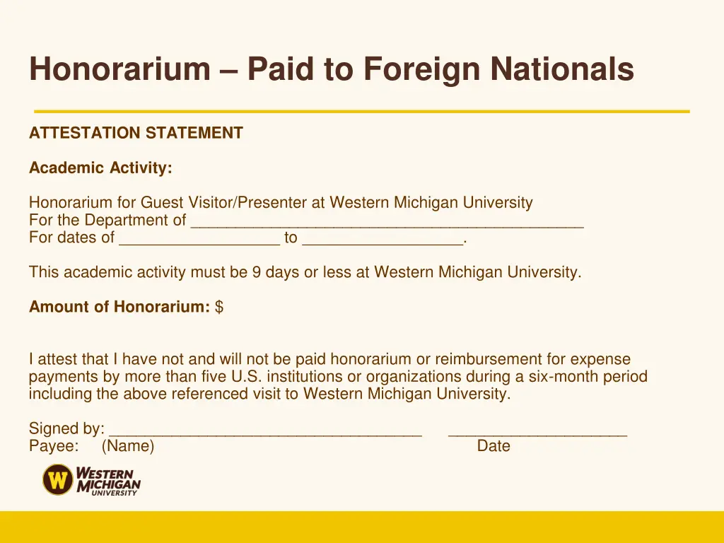 honorarium paid to foreign nationals 1