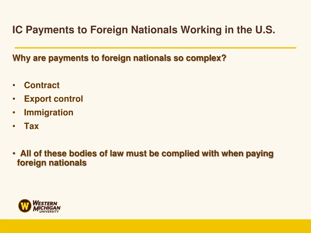 ic payments to foreign nationals working