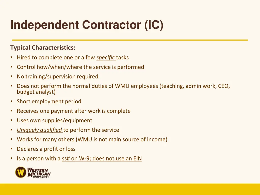 independent contractor ic 1