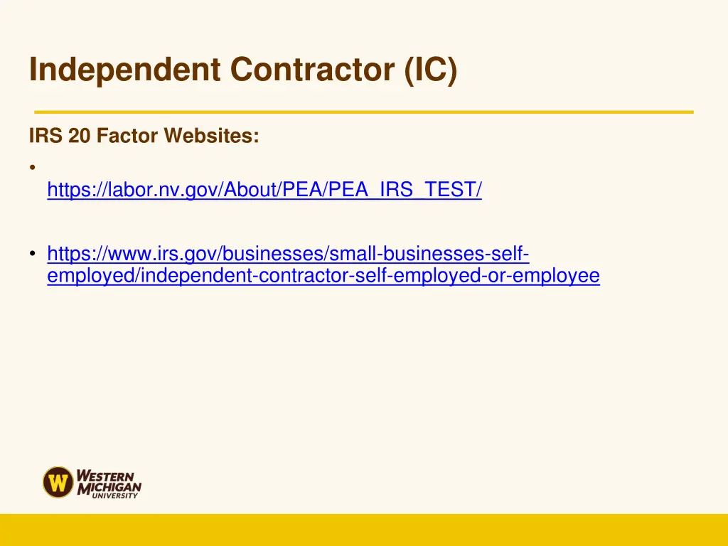 independent contractor ic 6