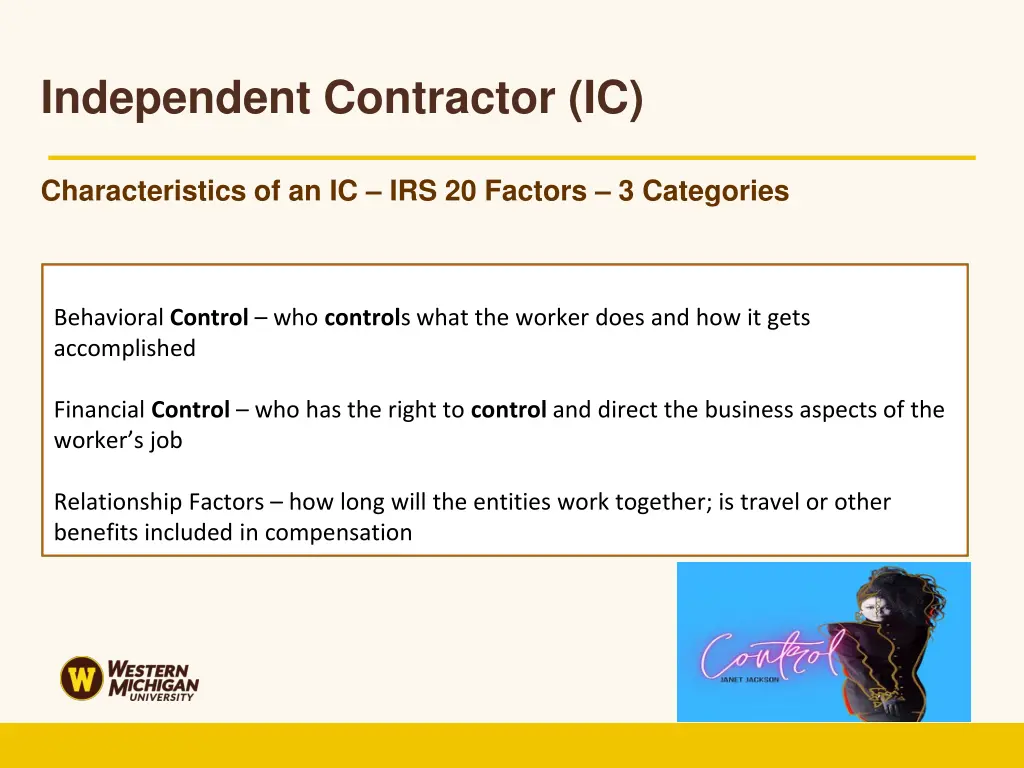 independent contractor ic