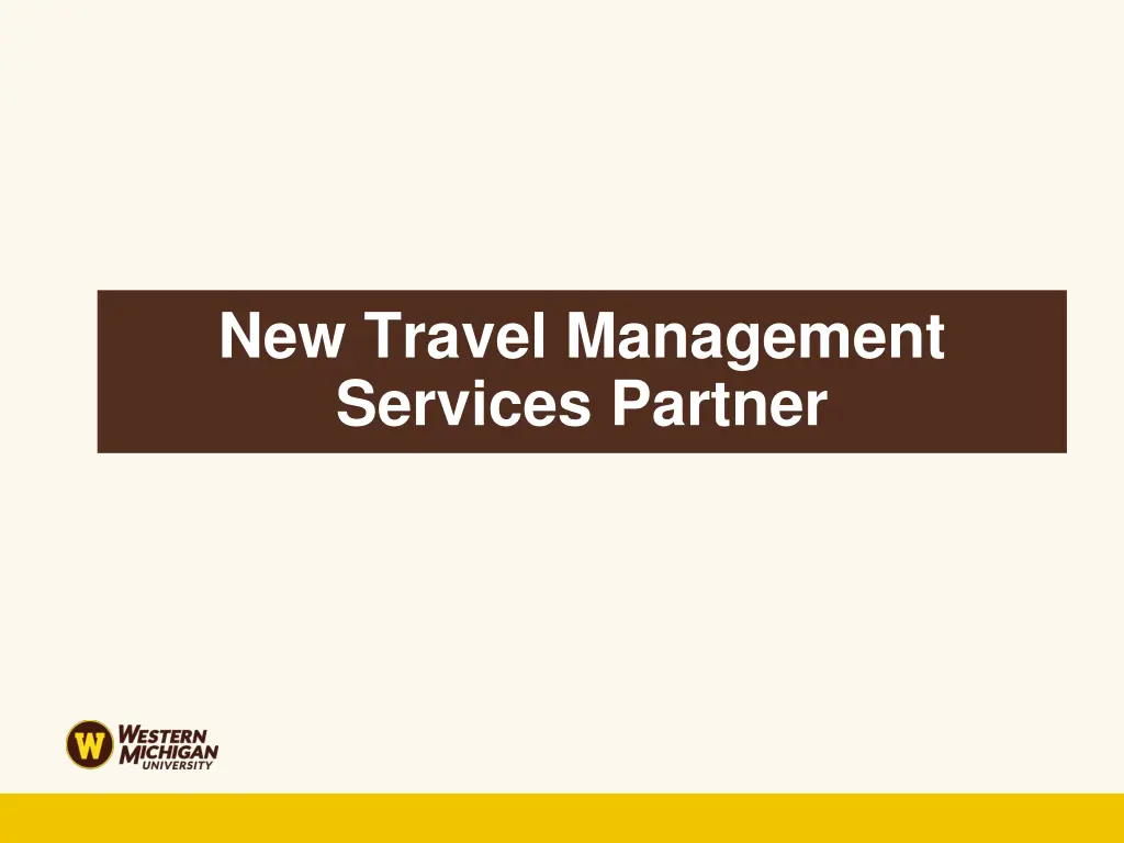 new travel management services partner