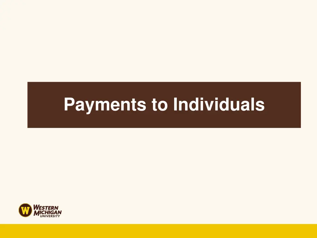 payments to individuals