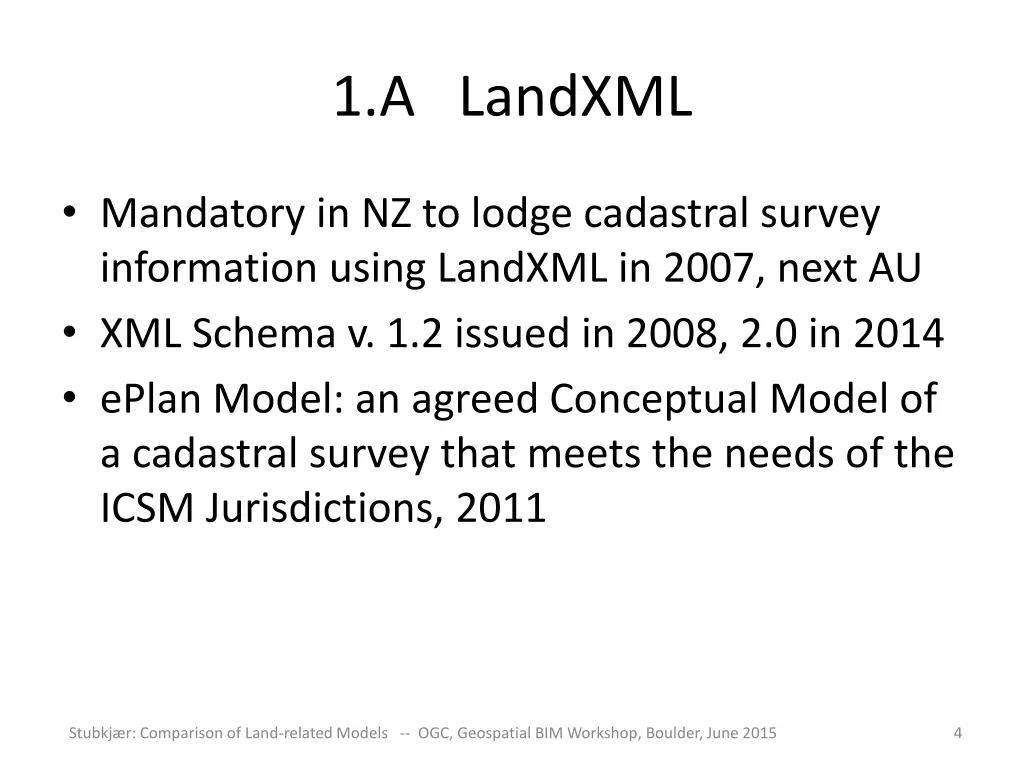 1 a landxml