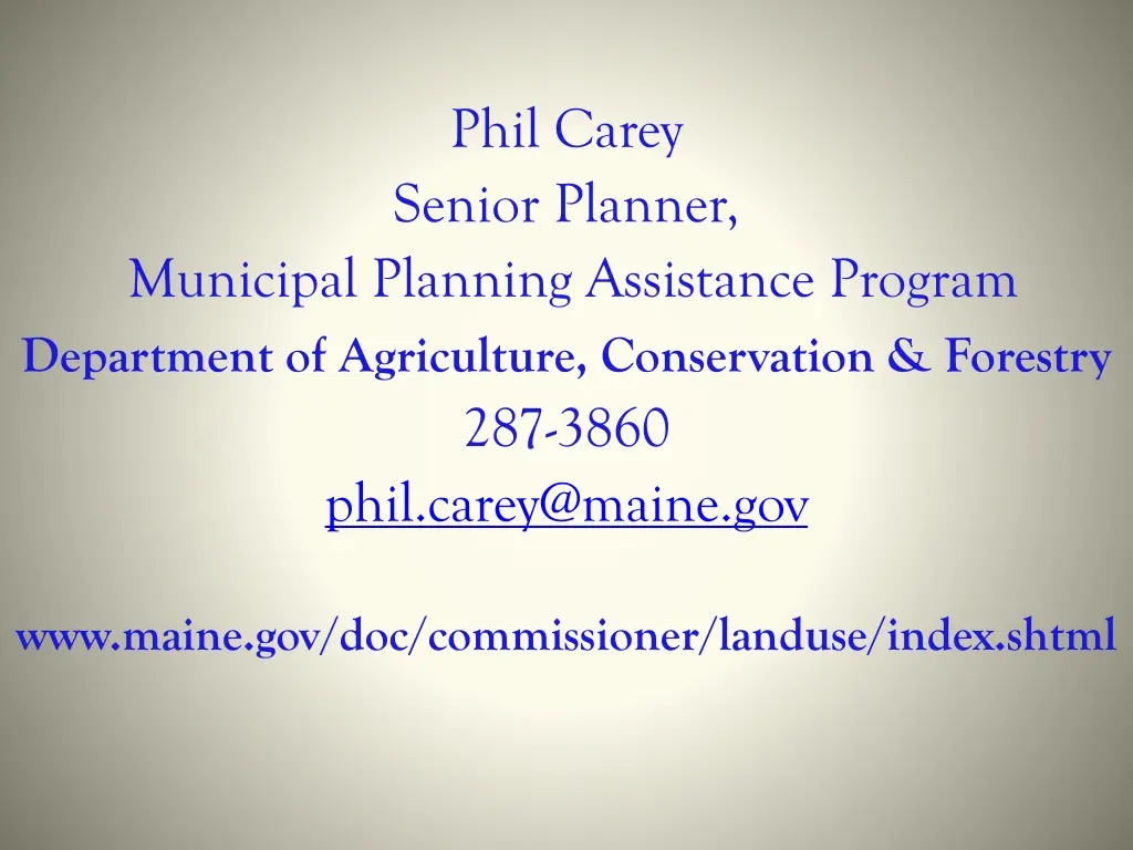 phil carey senior planner