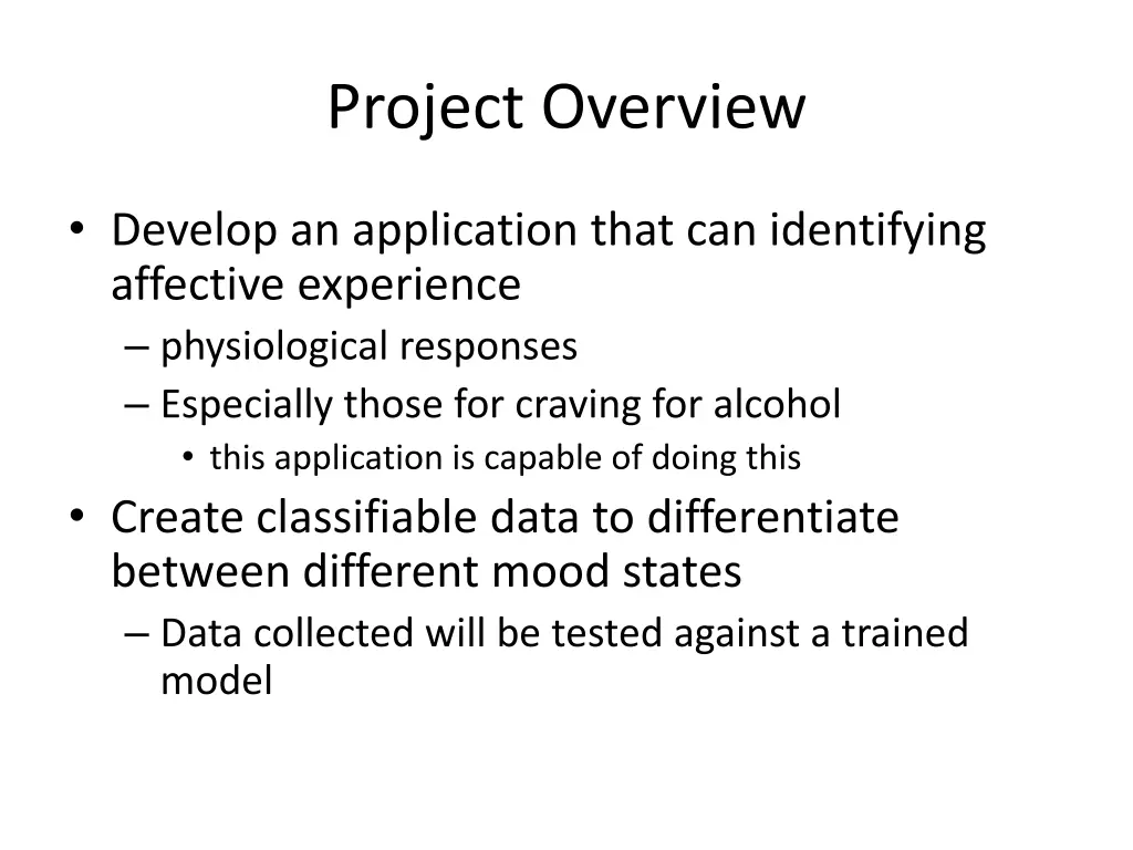 project overview