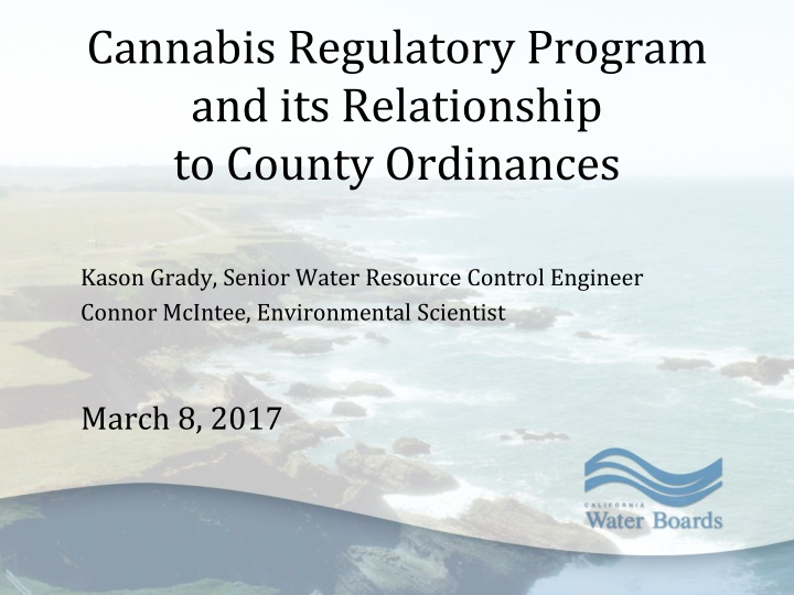 cannabis regulatory program and its relationship