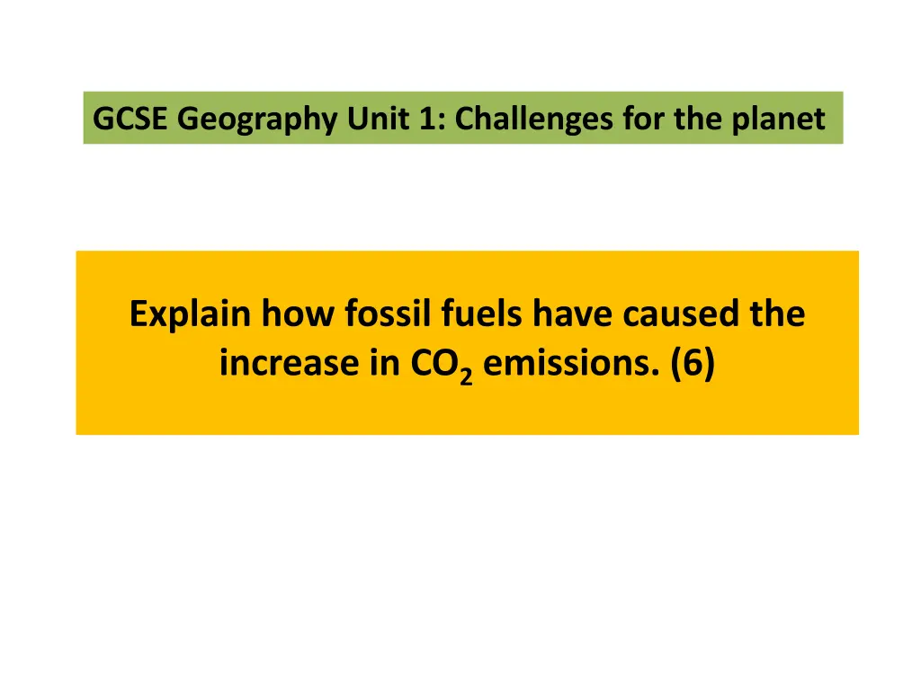 gcse geography unit 1 challenges for the planet