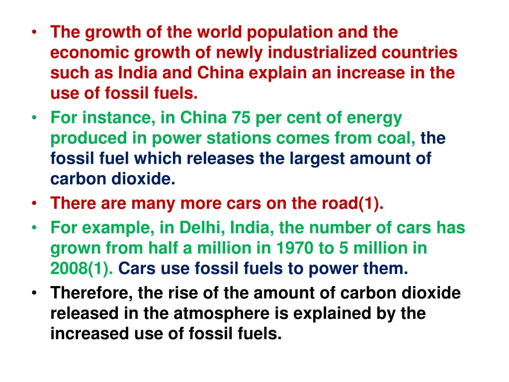 the growth of the world population