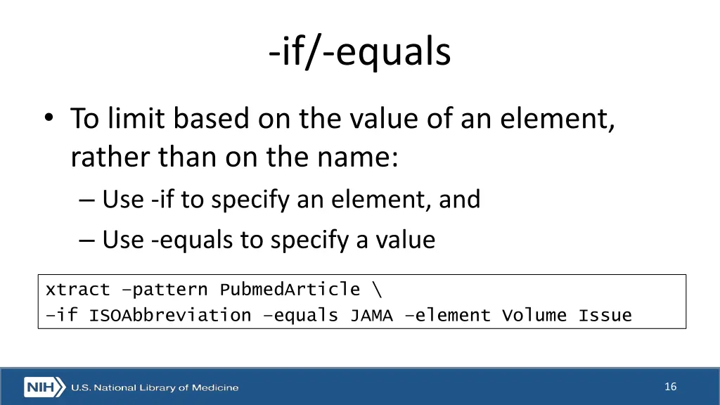 if equals