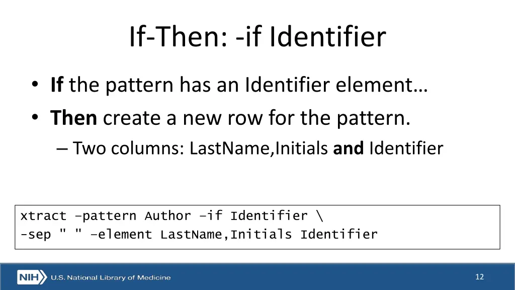 if then if identifier