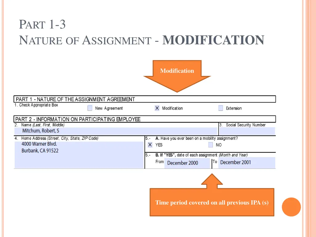 p art 1 3 n ature of a ssignment modification