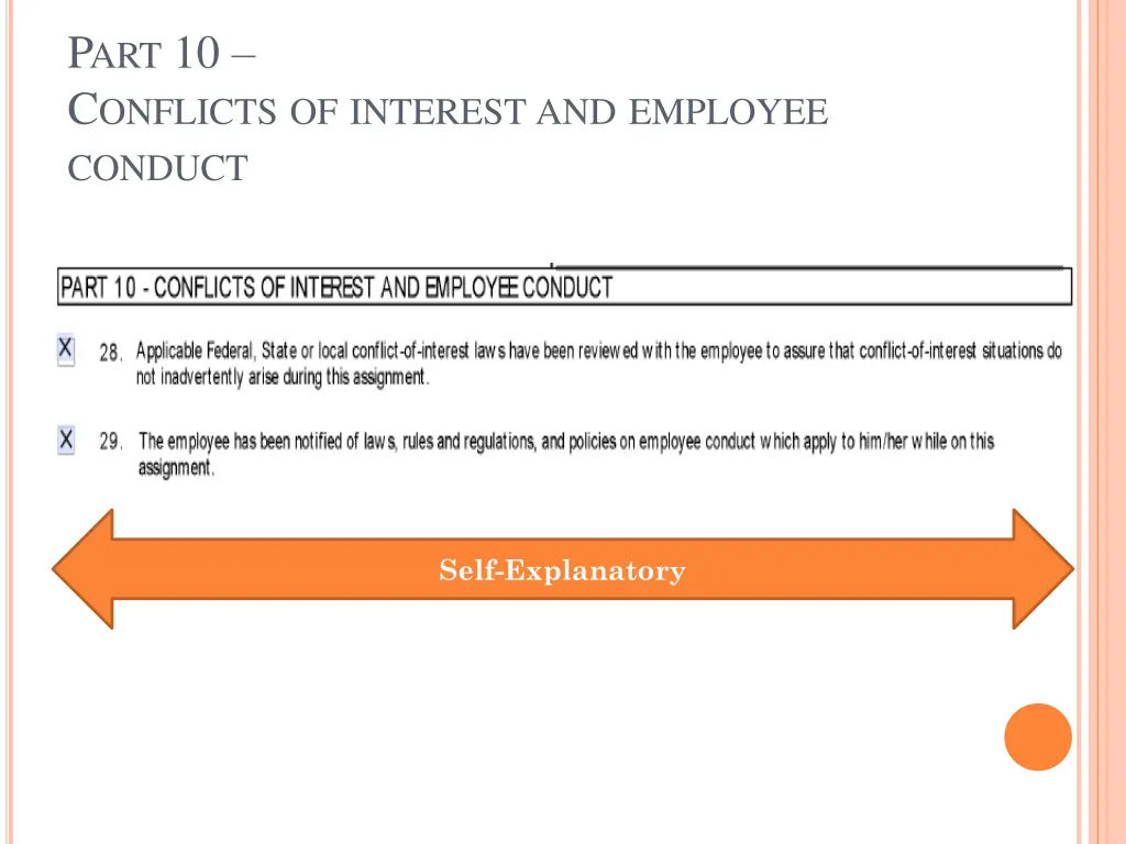 p art 10 c onflicts of interest and employee