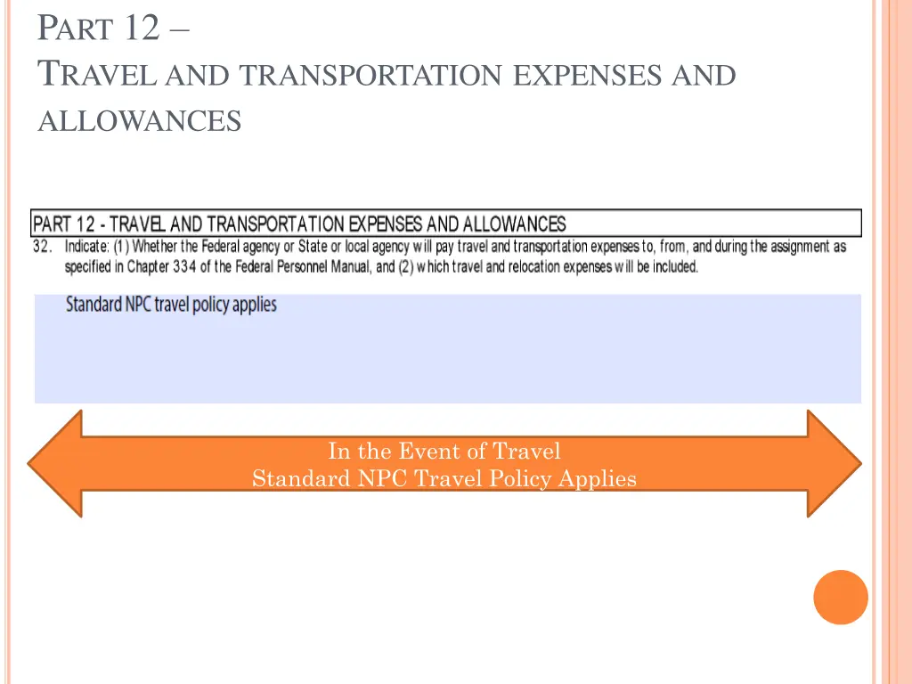 p art 12 t ravel and transportation expenses