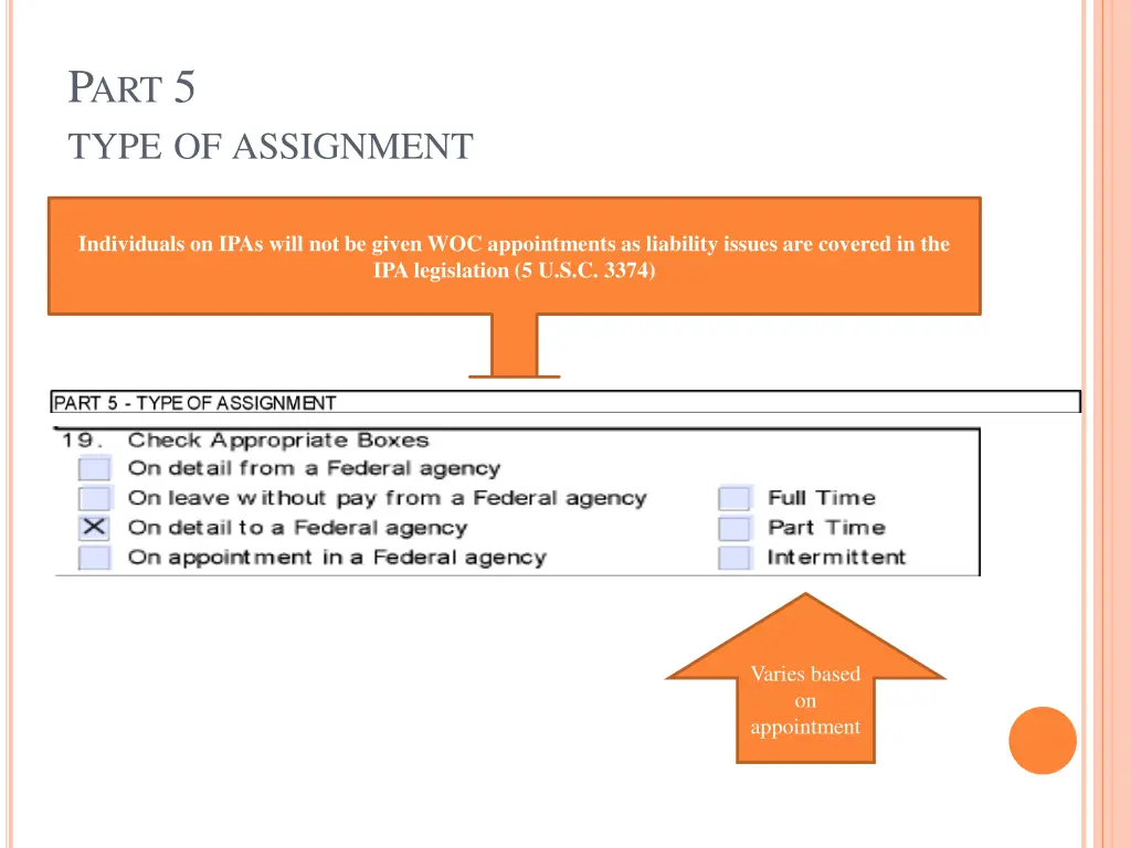 p art 5 type of assignment