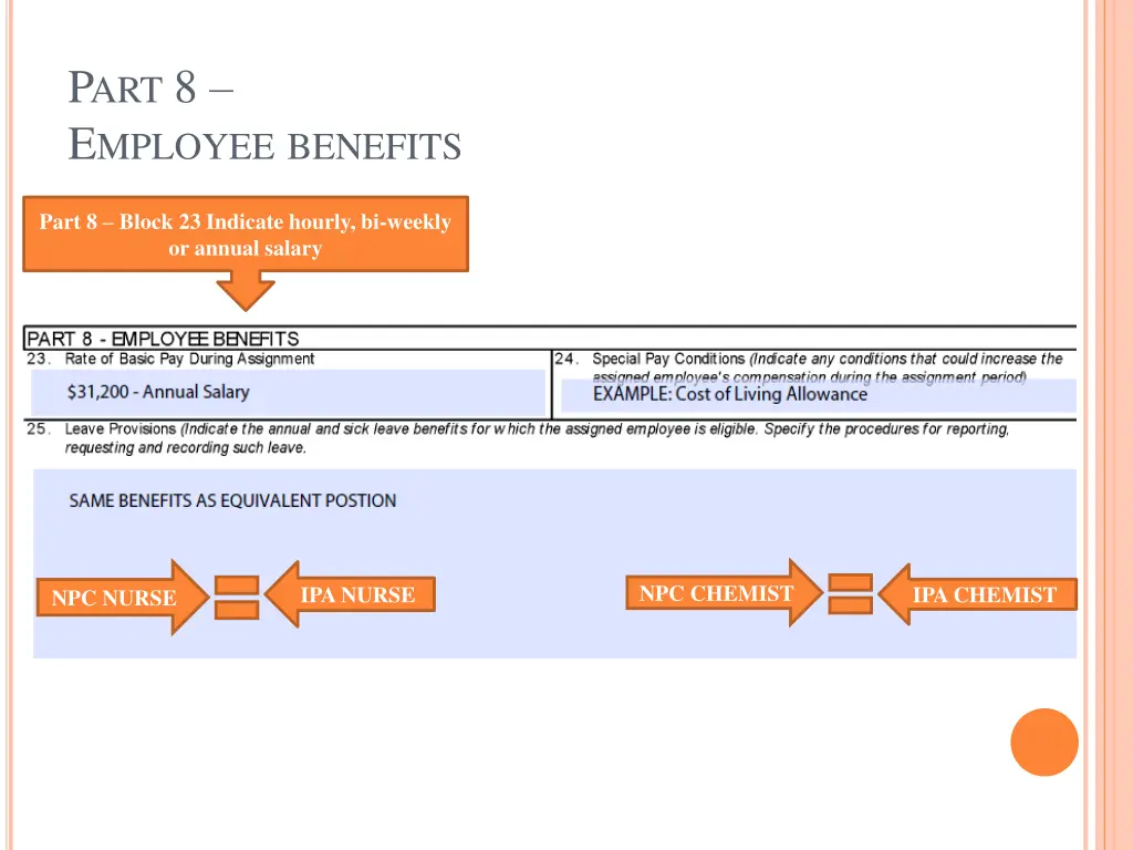 p art 8 e mployee benefits