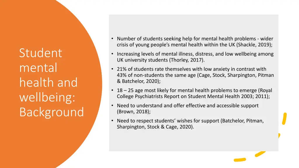 number of students seeking help for mental health