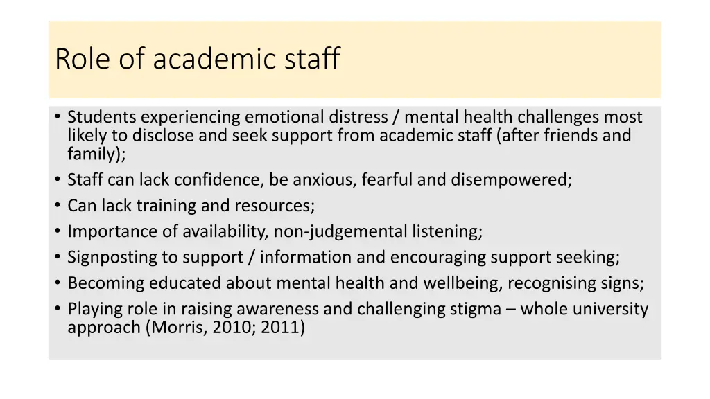 role of academic staff