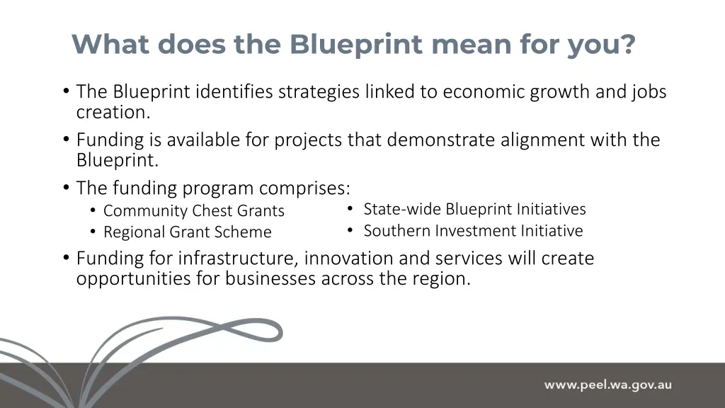 what does the blueprint mean for you