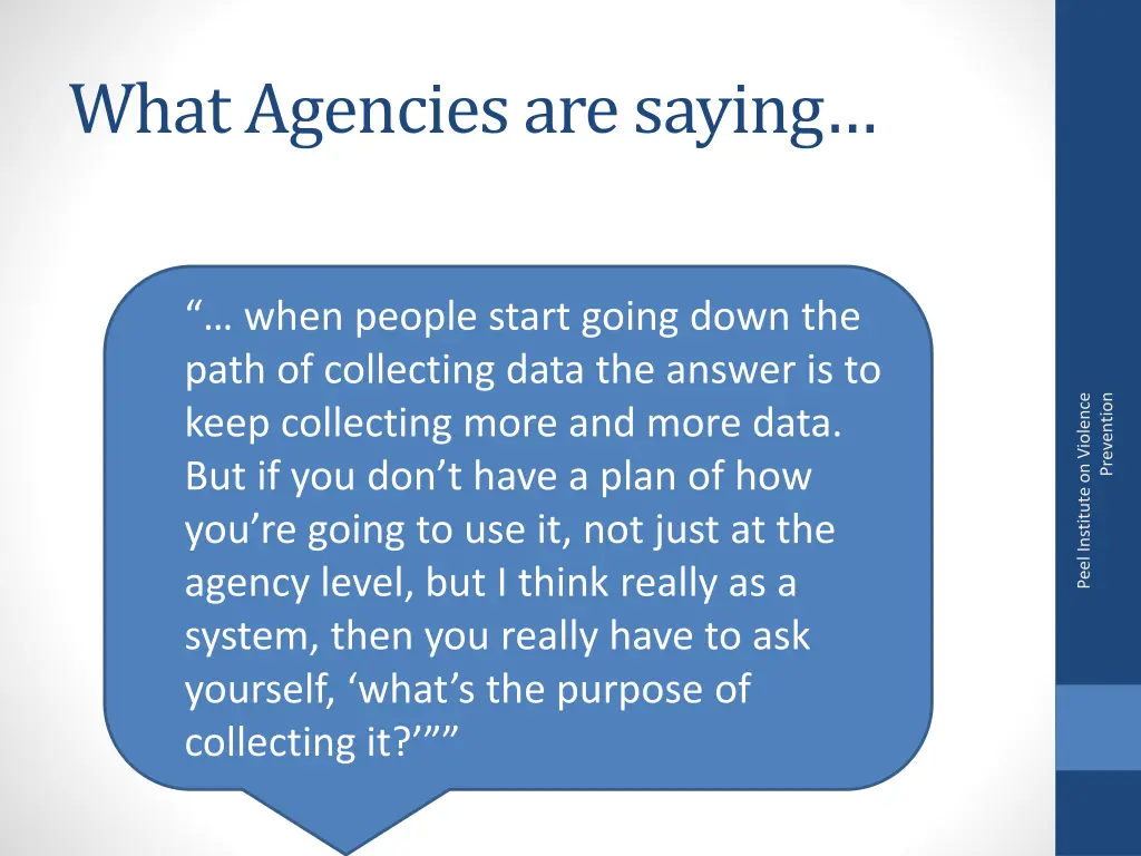 what agencies are saying 4