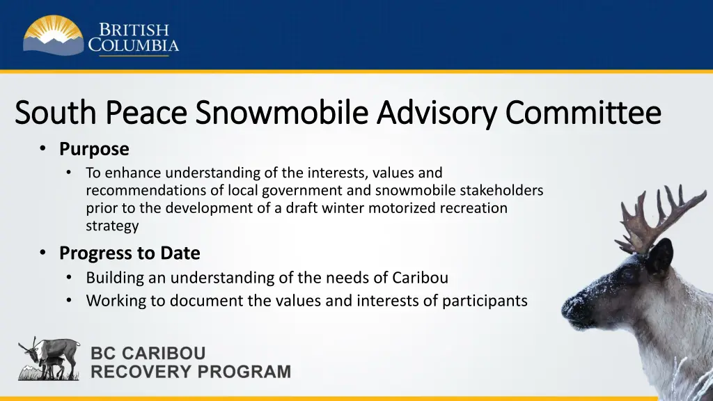 south peace snowmobile advisory committee south