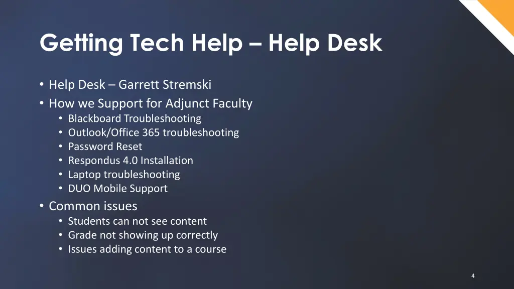 getting tech help help desk