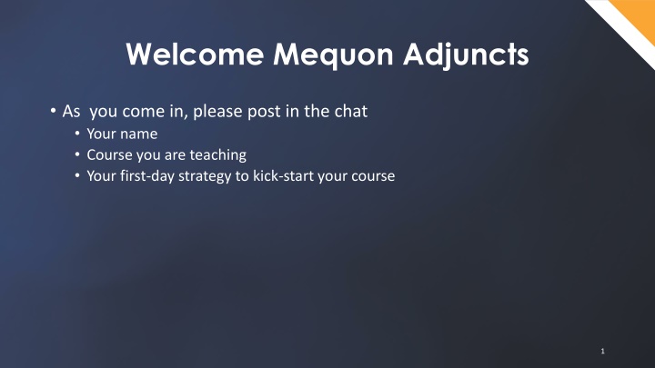 welcome mequon adjuncts