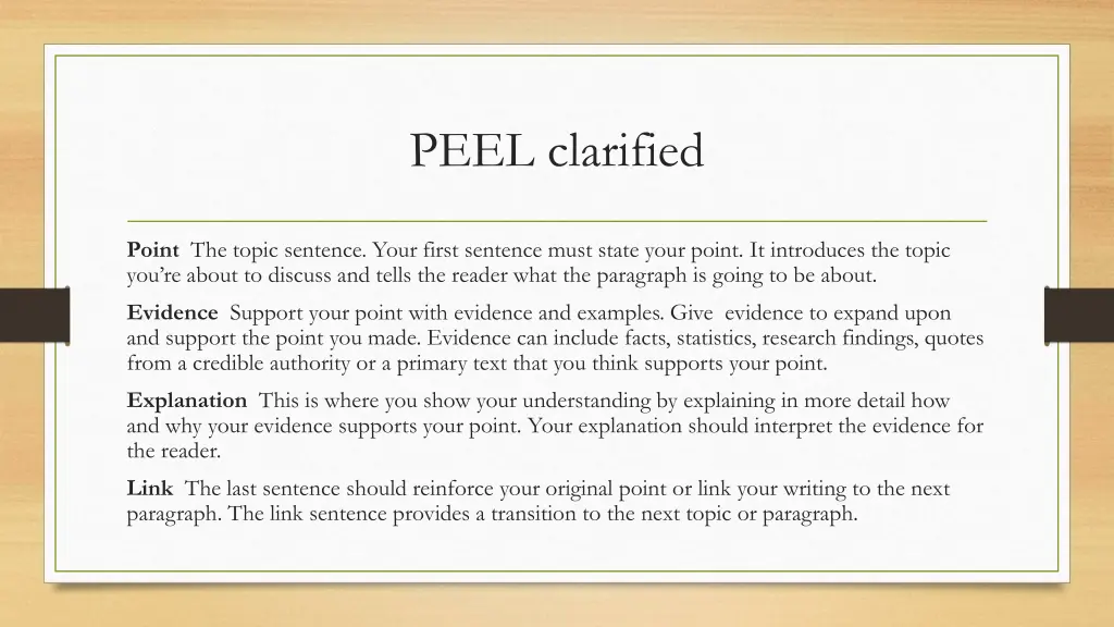 peel clarified