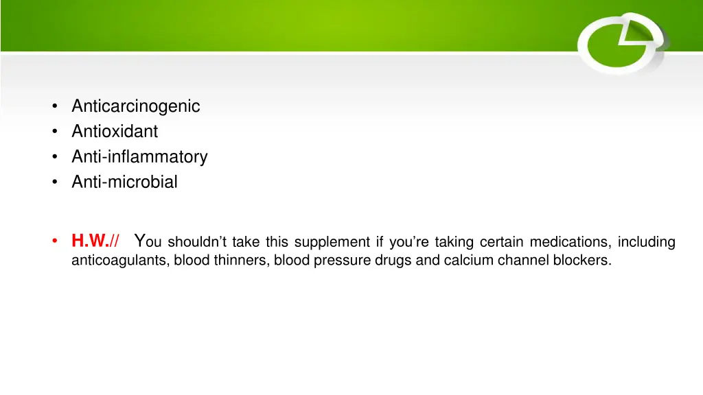 anticarcinogenic antioxidant anti inflammatory