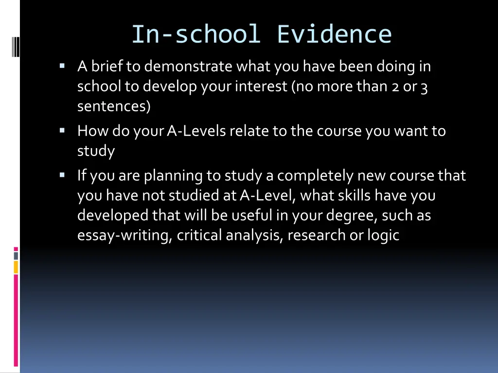 in school evidence a brief to demonstrate what