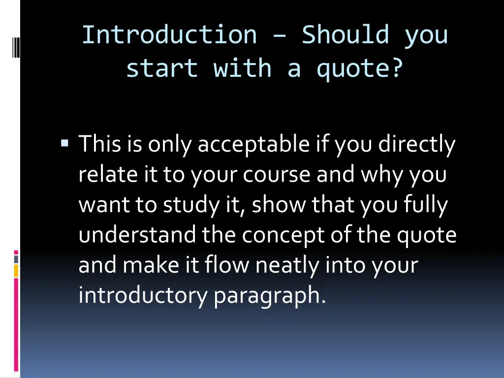 introduction should you start with a quote