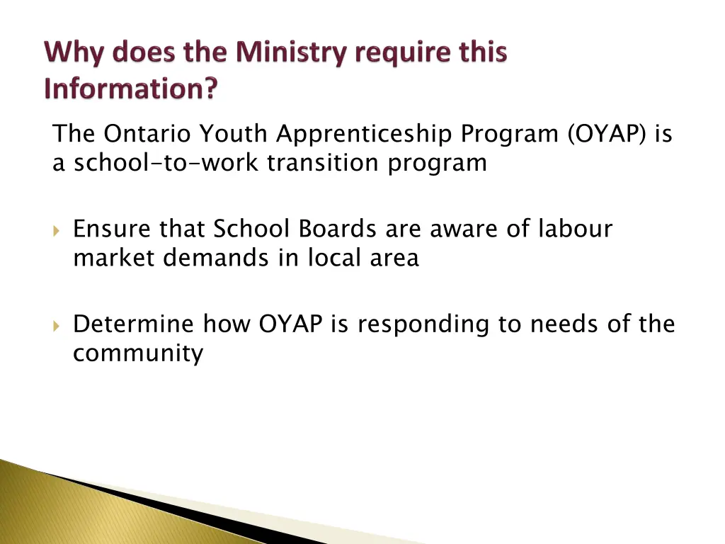 the ontario youth apprenticeship program oyap