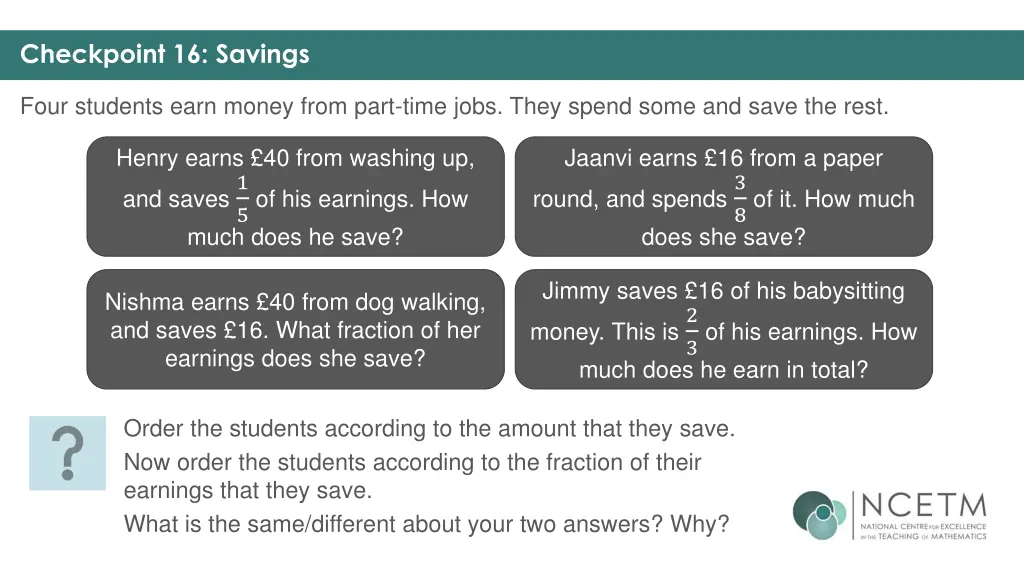 checkpoint 16 savings