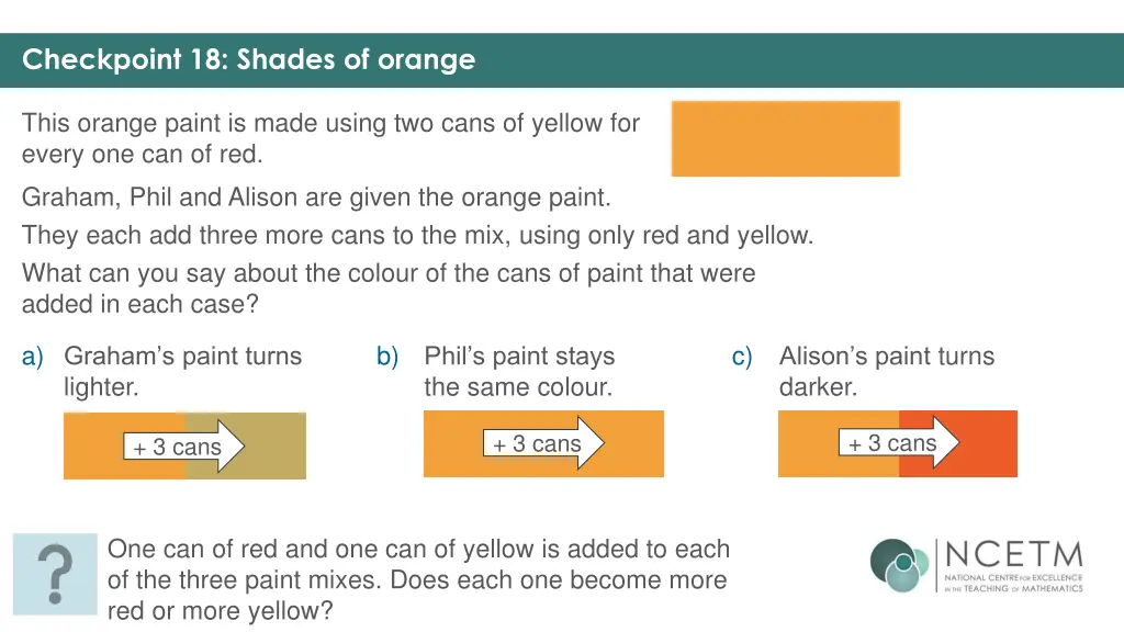 checkpoint 18 shades of orange