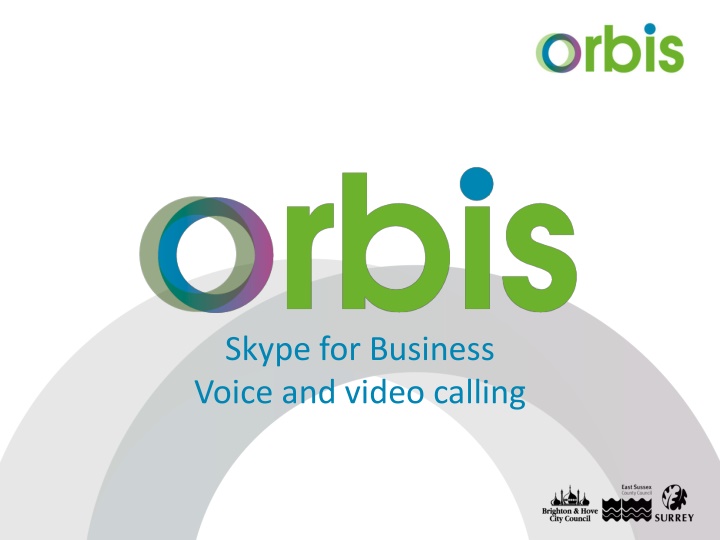 skype for business voice and video calling