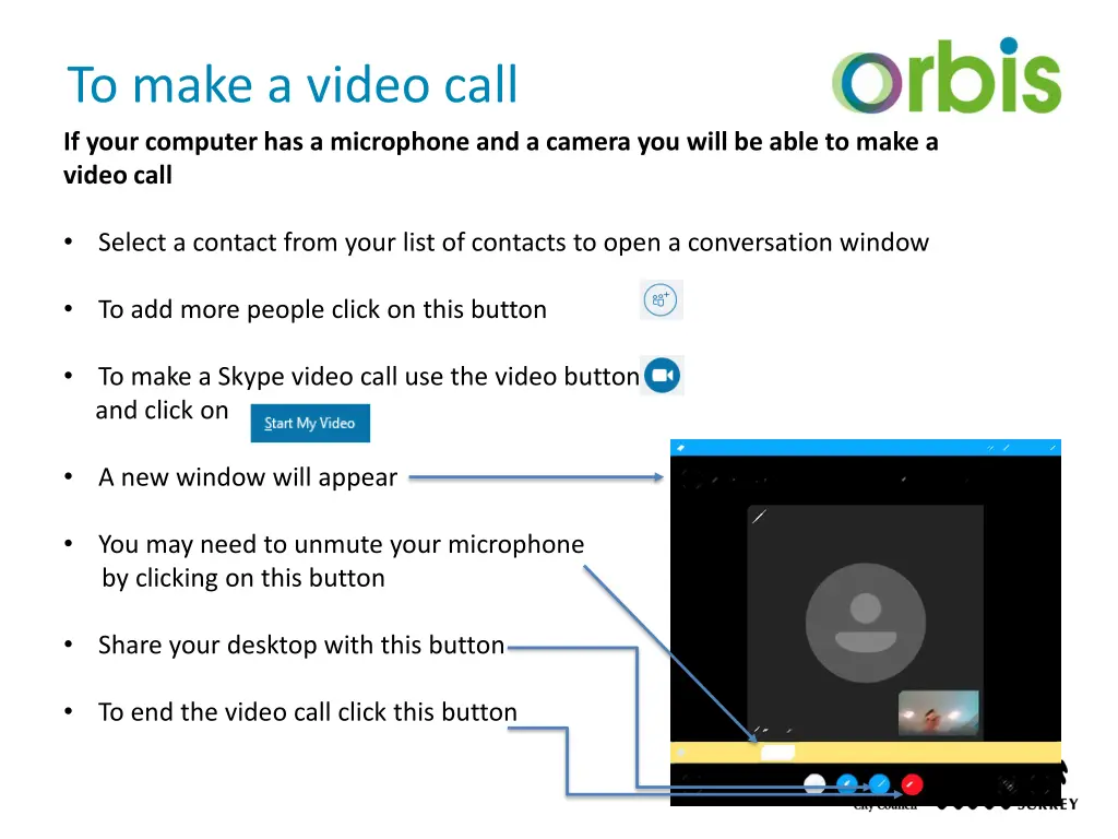 to make a video call if your computer