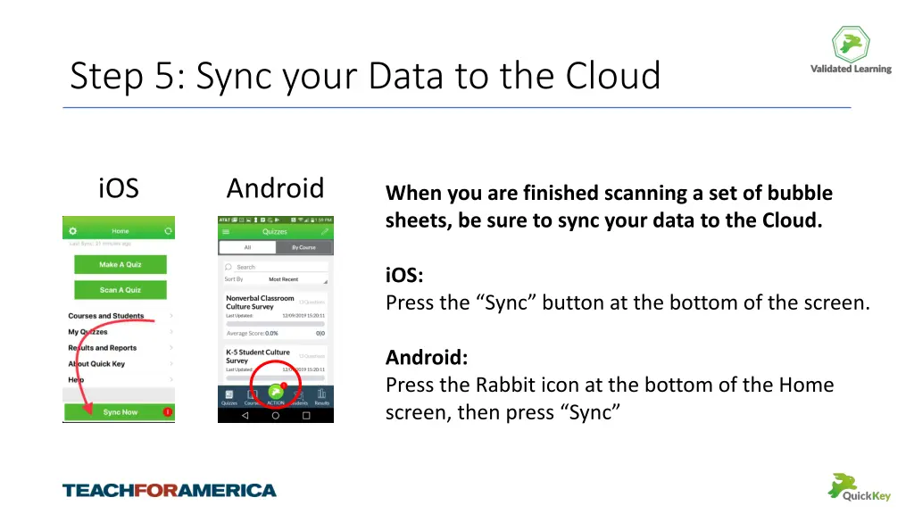 step 5 sync your data to the cloud