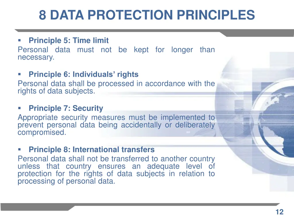 8 data protection principles 1