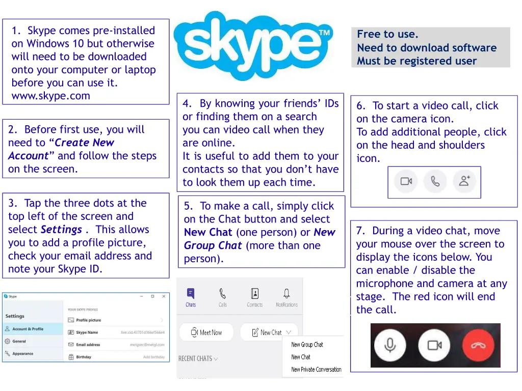 1 skype comes pre installed on windows