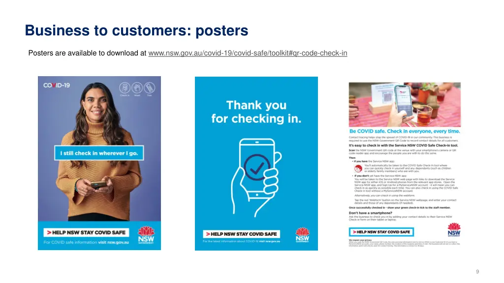 business to customers posters