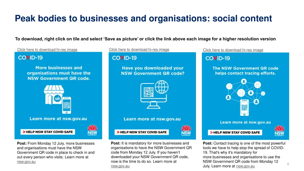 peak bodies to businesses and organisations 1