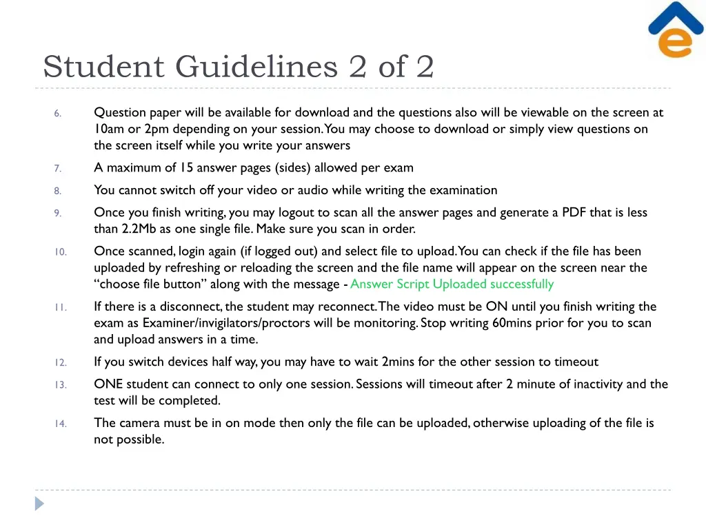 student guidelines 2 of 2